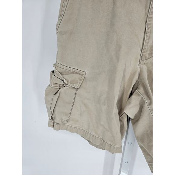 Banana Republic Men's Button Closer Cargo Pockets Belt Loot Tan Shorts Size 35 - Picture 2 of 4